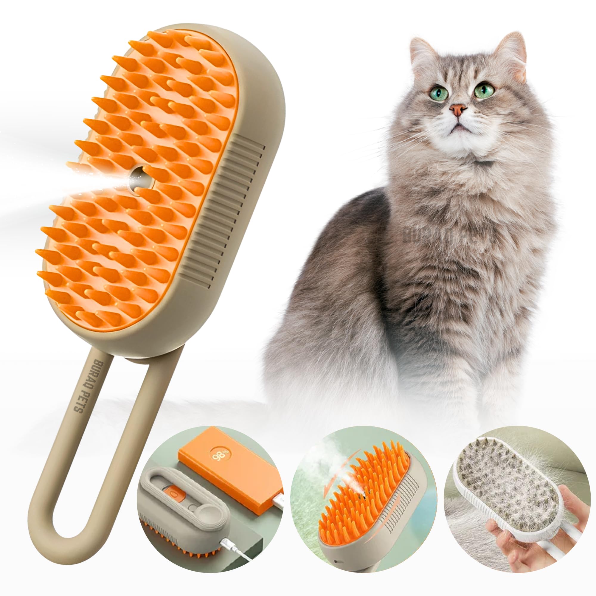 See full amazon price history chart for Buraq Pets Ultimate 3 In 1 Dog Cat Steam Brush USB Rechargeable Self-Cleaning with Massage Function, Removes Knots, Electric Multifunctional Water Brush, Steamy Brush for Pets Buraq Pets Ultimate 3 In 1 Dog Cat Steam Brush USB Rechargeable Self-Cleaning with Massage Function, Removes Knots, Electric Multifunctional Water Brush, Steamy Brush for Pets (B0DFWNRZ88) Amazon Price History, Amazon Price Tracker