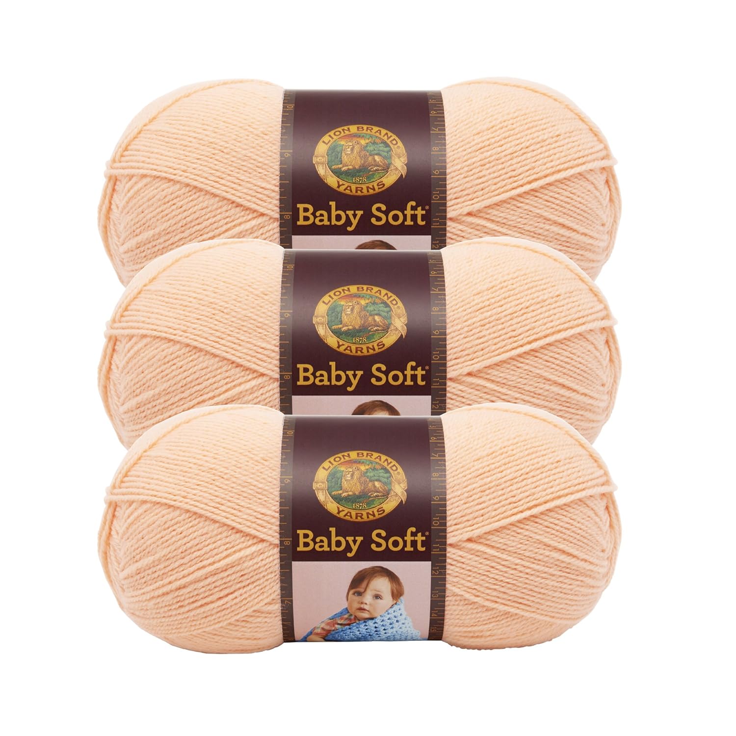 (3 Pack) Lion Brand Yarn 920133 Babysoft Yarn, Creamsicle Amazon.in Home & Kitchen