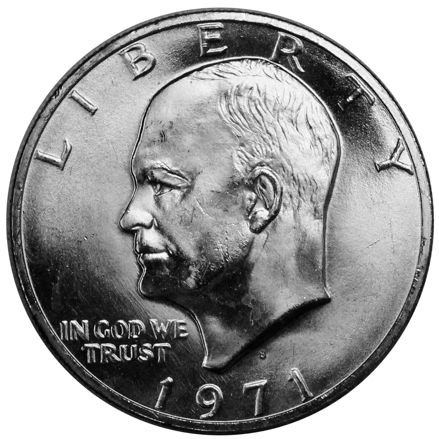 1971-S EISENHOWER DOLLAR- BRILLIANT UNCIRCULATED!! 40% SILVER
