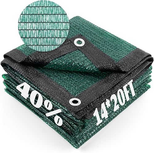 Miniatura 73 de Cool Area 55% Tela de Sombra Solar con Malla, Lona con Ojales para Cubierta de Plantas 2x5m, Toldo para Patio, Jardín, Pérgola, Invernadero, Negro