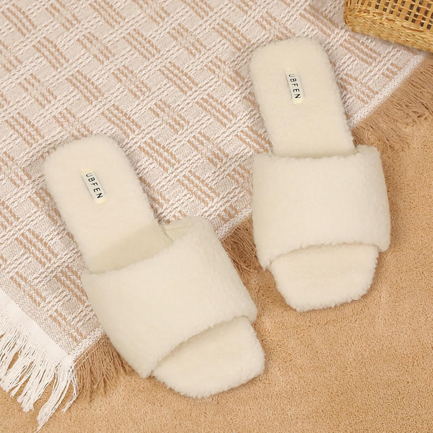UBFEN Womens Slippers Comfortable Indoor and Outdoor Open Toe House Slipper - Image 2
