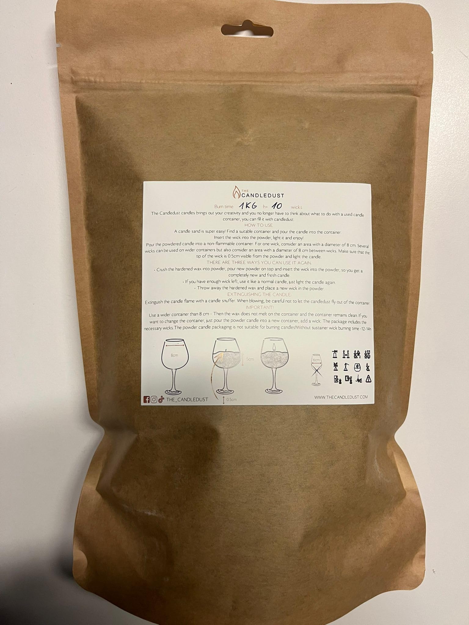 The Candledust 10KG Kerzensand mit Dochten, Nude Fabre | 2500 Stunden Brenndauer, Pflanzenwachs Für Selbstgemachte Kerzen Mit 100 Dochten | Duftneutral, Langanhaltende Brenndauer Für Hochzeiten & DIY