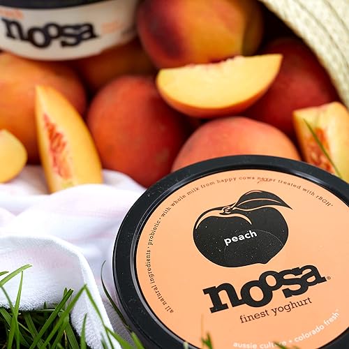 Miniatura 5 de noosa Yogur melocotón 8 onzas probiótico yogur de leche entera melocotones reales sin ingredientes artificiales sin gluten