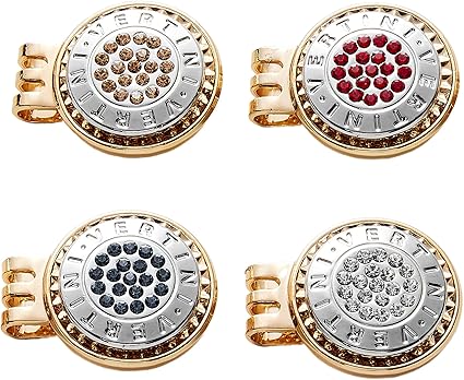 Review Vertini 24K Gold PT. Premium Crystal(Manufactured by Swarovski in at) Golf Ball Marker with Hat Clips Quattro Zero Set (1X4 PCS) / Luxury and Fashionable Golf Accessory, Gifts for Men, Women Review Vertini 24K Gold PT. Premium Crystal(Manufactured by Swarovski in at) Golf Ball Marker with Hat Clips Quattro Zero Set (1X4 PCS) / Luxury and Fashionable Golf Accessory, Gifts for Men, Women