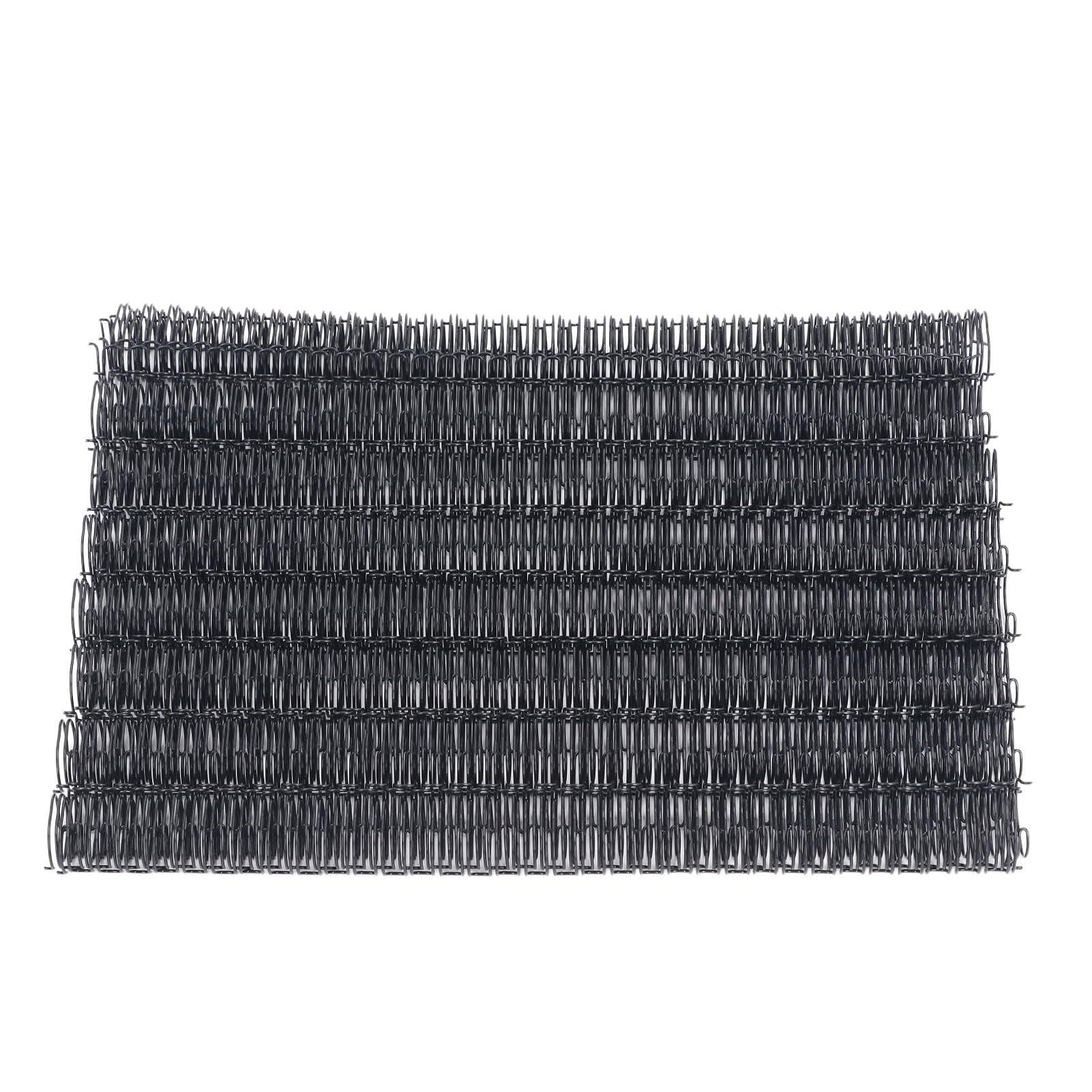 Dorsi per rilegatura a spirale a doppio anello da 100 pezzi, doppia bobina in acciaio rivestito in nylon, 9/16 pollici 34 anelli passo 3:1, capacità di 120 fogli, bobina di (Nera)