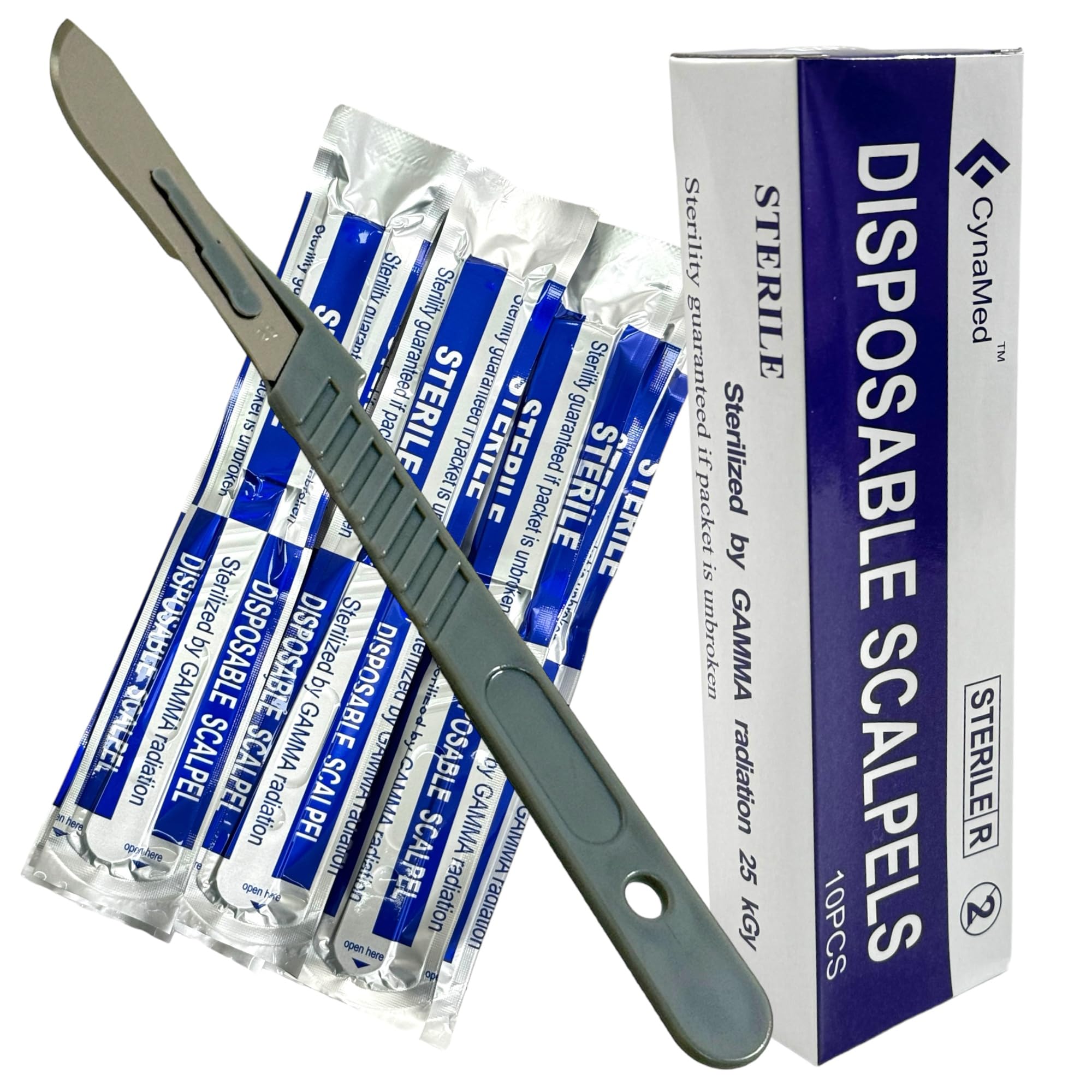 Disposable Sterile Scalpels (10 Pack) - Size #10 High Carbon Steel Blades with Plastic Handle for Dermaplaning, Crafts, Podiatry, Wood Model Making, Mycology, Plant Cutting,Dissecting & More (#23) — Amazon image 13