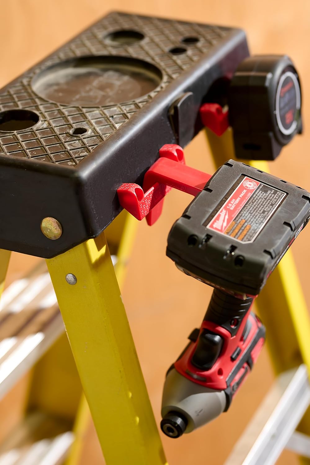 Caddy MEGA Hook - Wide Hooks for Impact Drill | Hang on 2x4, Tool Belt & Ladder - 2-Pack