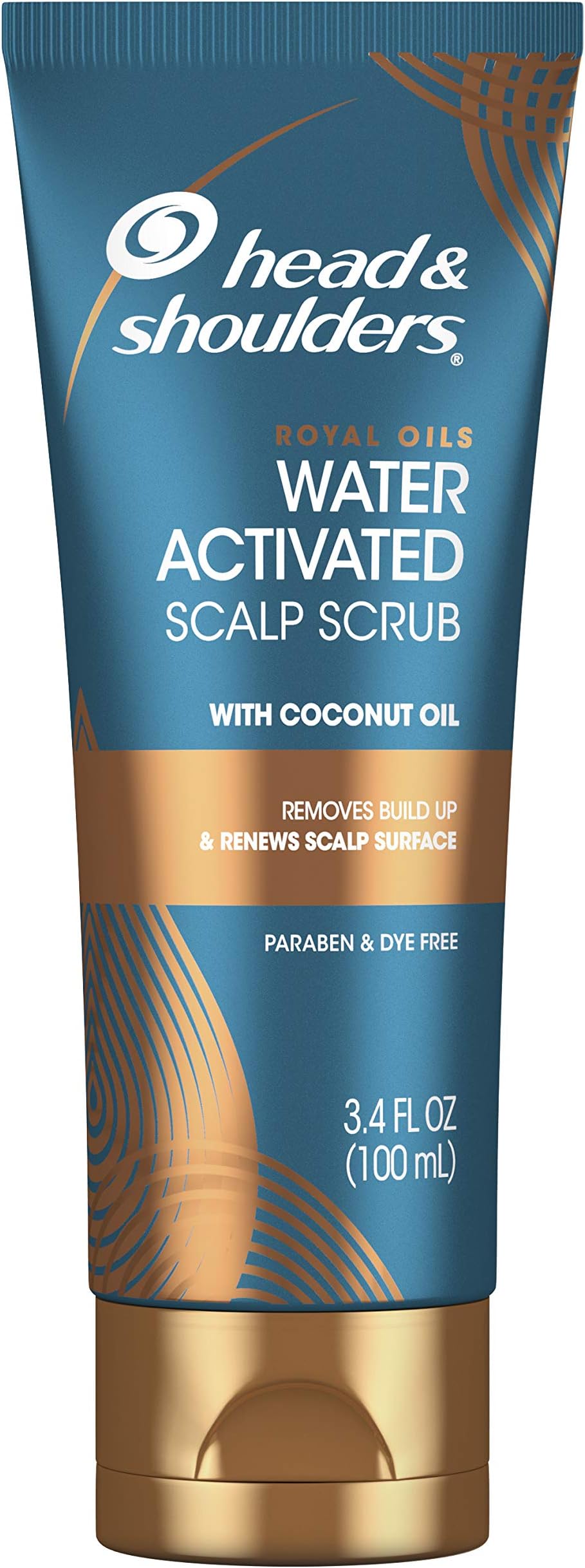 Head & Shoulders Royal Oils Water Activated Scalp Scrub With Coconut Oil Dye Free, 3.4 Fl Oz