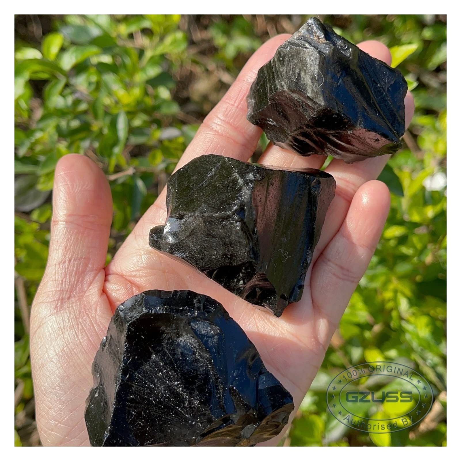 Naturkristall rau Schwarzer Obsidian-Stein - Rohe Schwarze Obsidian-Kristall - heilende Kristalle und Steine - Schwarz Obsidian - Wurzelchakra Steine Steine, Haus & Garten billige Steine, hochwertige