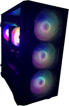 Gaming Computer Desktop PC RTX 5060 Graphics Card 8-Core AMD RYZEN CPU 4.6Ghz Turbo 32GB RAM DDR4 1TB Solid State Storage Drive SSD NVME M2 Plug and Play Windows 11 Professional