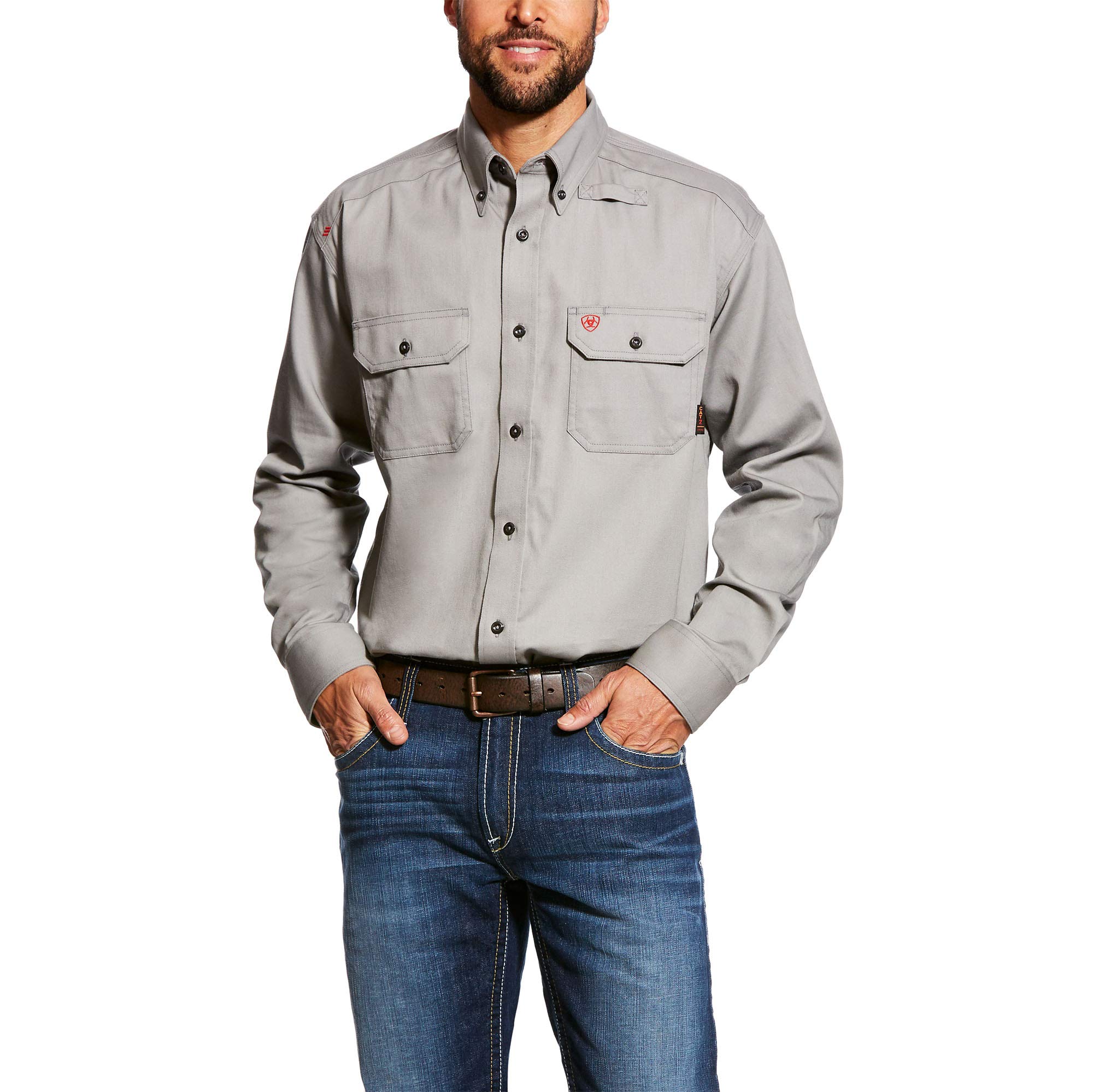 ARIATMen's Fr Solid Work Shirt