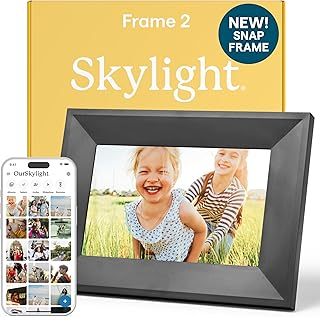 Skylight Digital Picture Frame 2 – 10" Full HD Wi-Fi Touch Screen, 16GB Digital Photo Frame, Load Photos & Videos Directly from Phone, Anti-Glare – Ideal for Personalized Gifting, Black