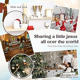 Bememo 100 Pcs Little Jesus Figures Jesus Loves You Original Design Rubber Pocket Toys Little Figures to Hide and Seek Sunday School Religious Party Share Gifts (Macaron Colors)