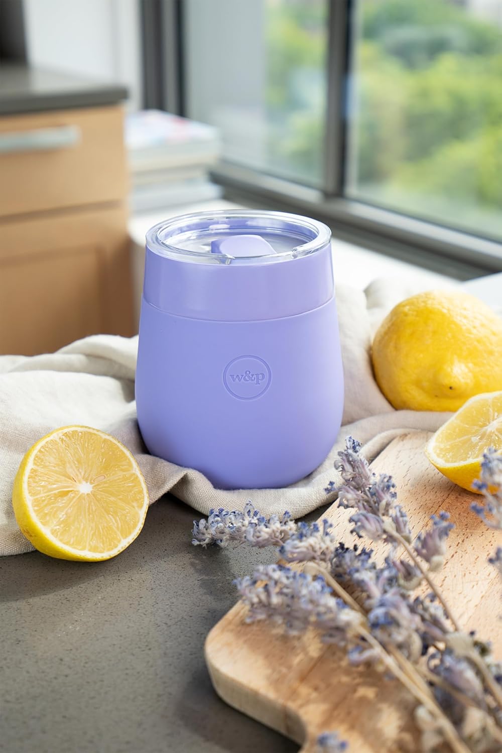 W&P Porter Insulated Glass, 11oz Lavender, Vacuum Insulated Stainless Steel with Ceramic Coating, Leak Proof, Dishwasher Safe - Image 2