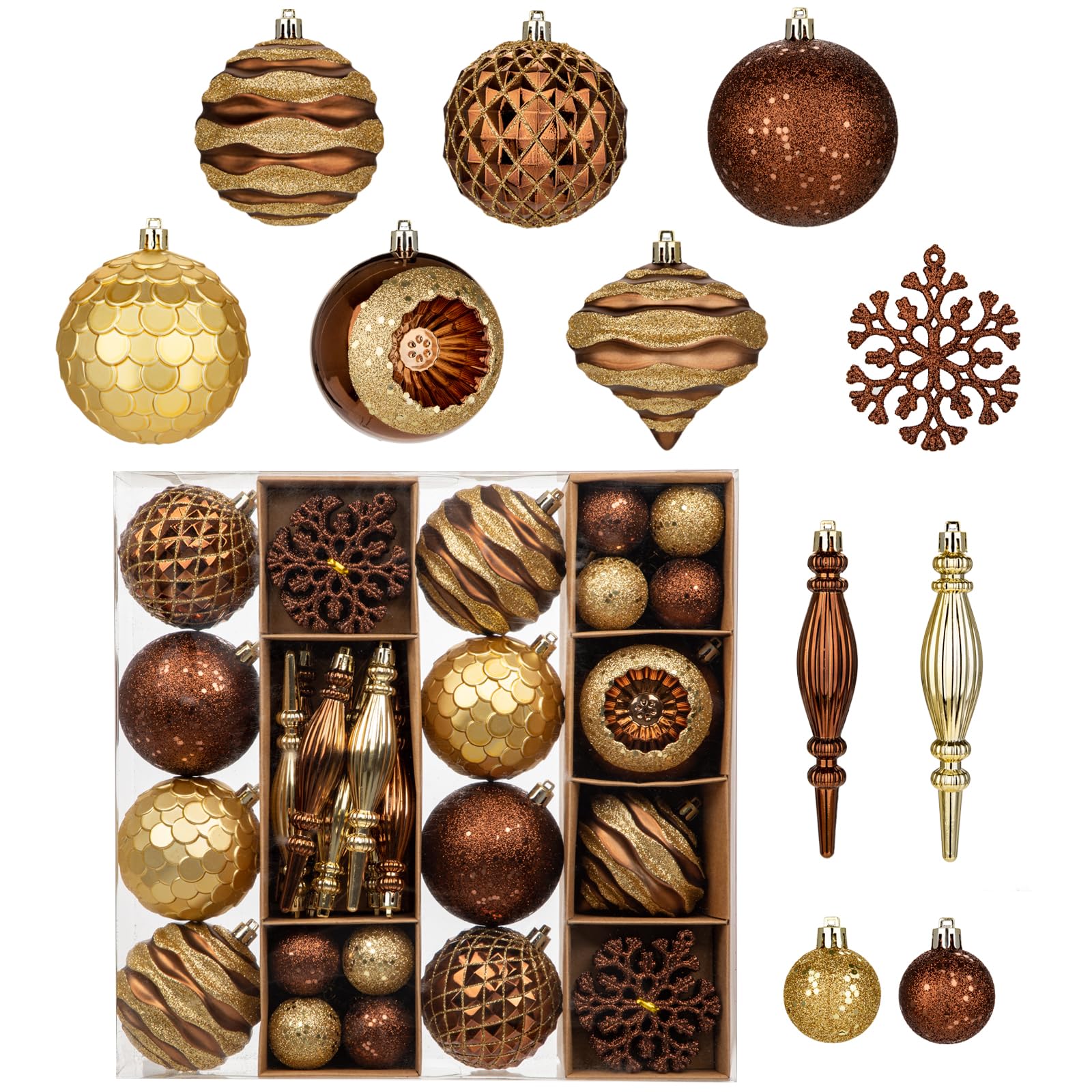 Kit de décoration de Noël de 50 boules pour magnifier vos soirées en famille