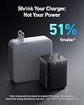 Anker Prime 67W USB C Charger, Anker GaN 3-Port Compact Fast PPS Wall Charger, for MacBook Pro/Air, Pixelbook, iPad Pro, iPhone 17/16/15/Pro, Galaxy S25/S24, Note20, Pixel, Apple Watch