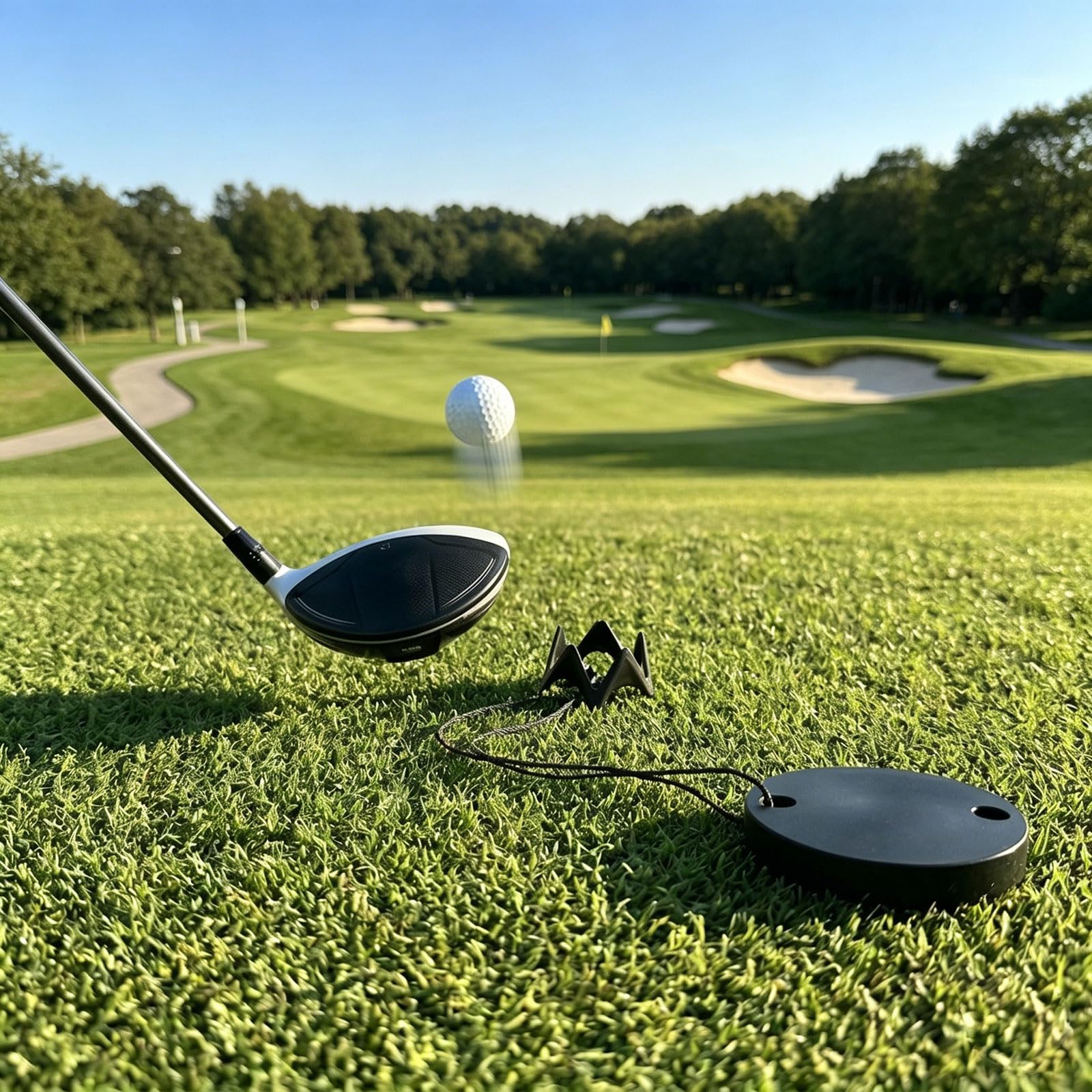 Kunststoff Golf Tees Set mit Einstellbarer Höhe und gewichtetem Design für eine stabile Ballplatzierung beim Golftraining Übungstees