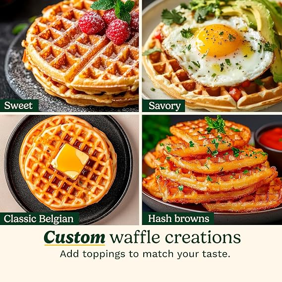 Cuisinart, WAF-200NAS 4-Slice Belgian Round Waffle Maker