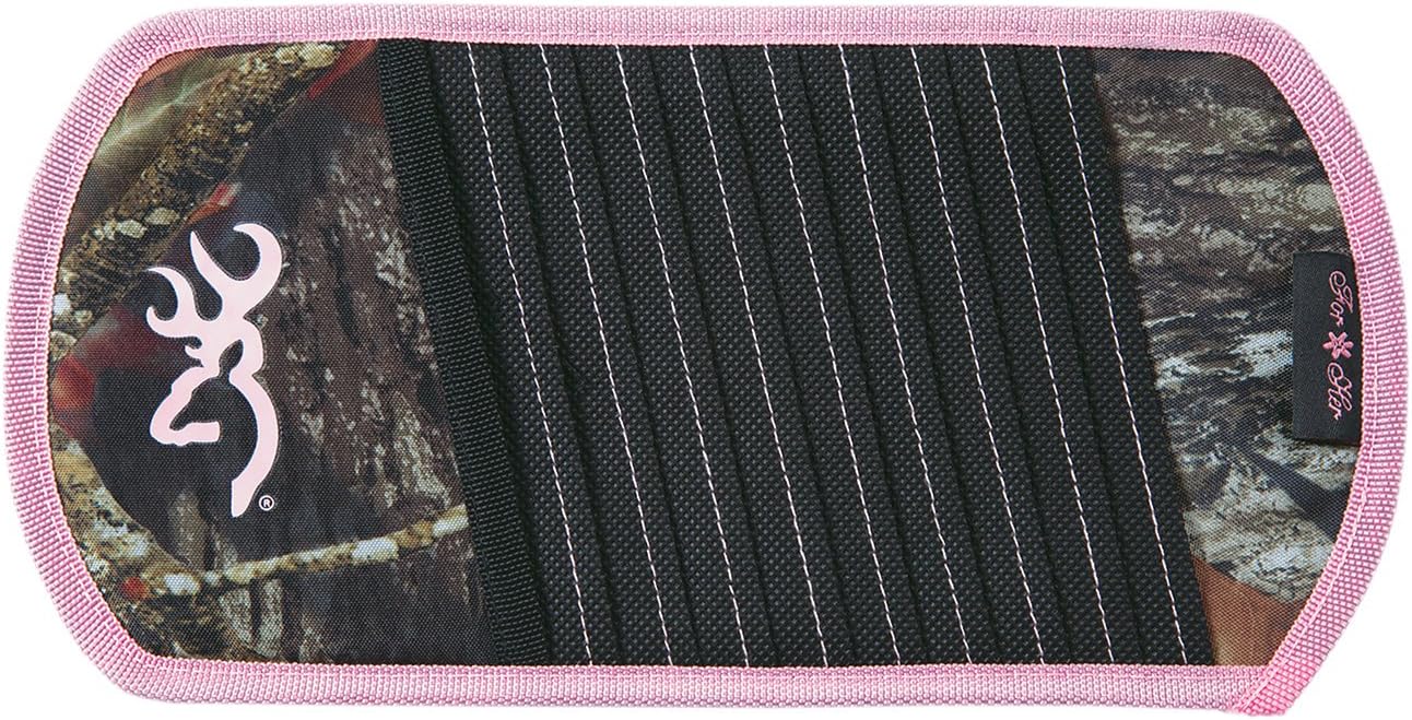 Browning 10 CD Visor Organizer, Mossy Oak New Break-Up Camo, Pink, Pack of 1