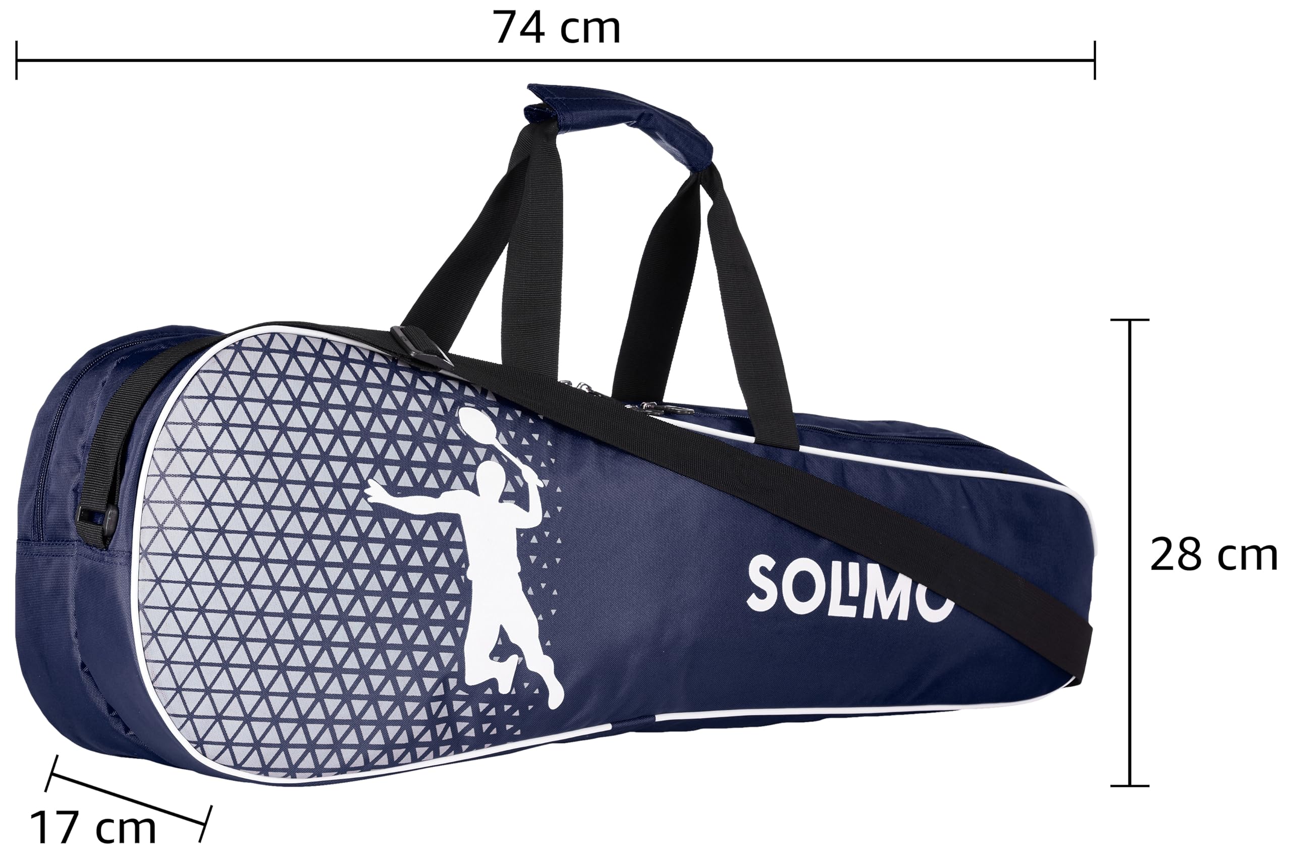 Amazon Brand - Solimo Polyester Badminton Kit Bag, Rapid ( Blue) 2