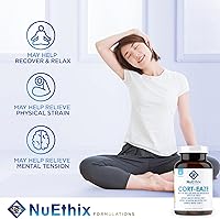 Vista 3 de NuEthix Formulations Paquete de suplemento de apoyo para cortisol y tiroides: suplemento Cort-Eaze Cortisol Control Supplement, 60 cápsulas, 30