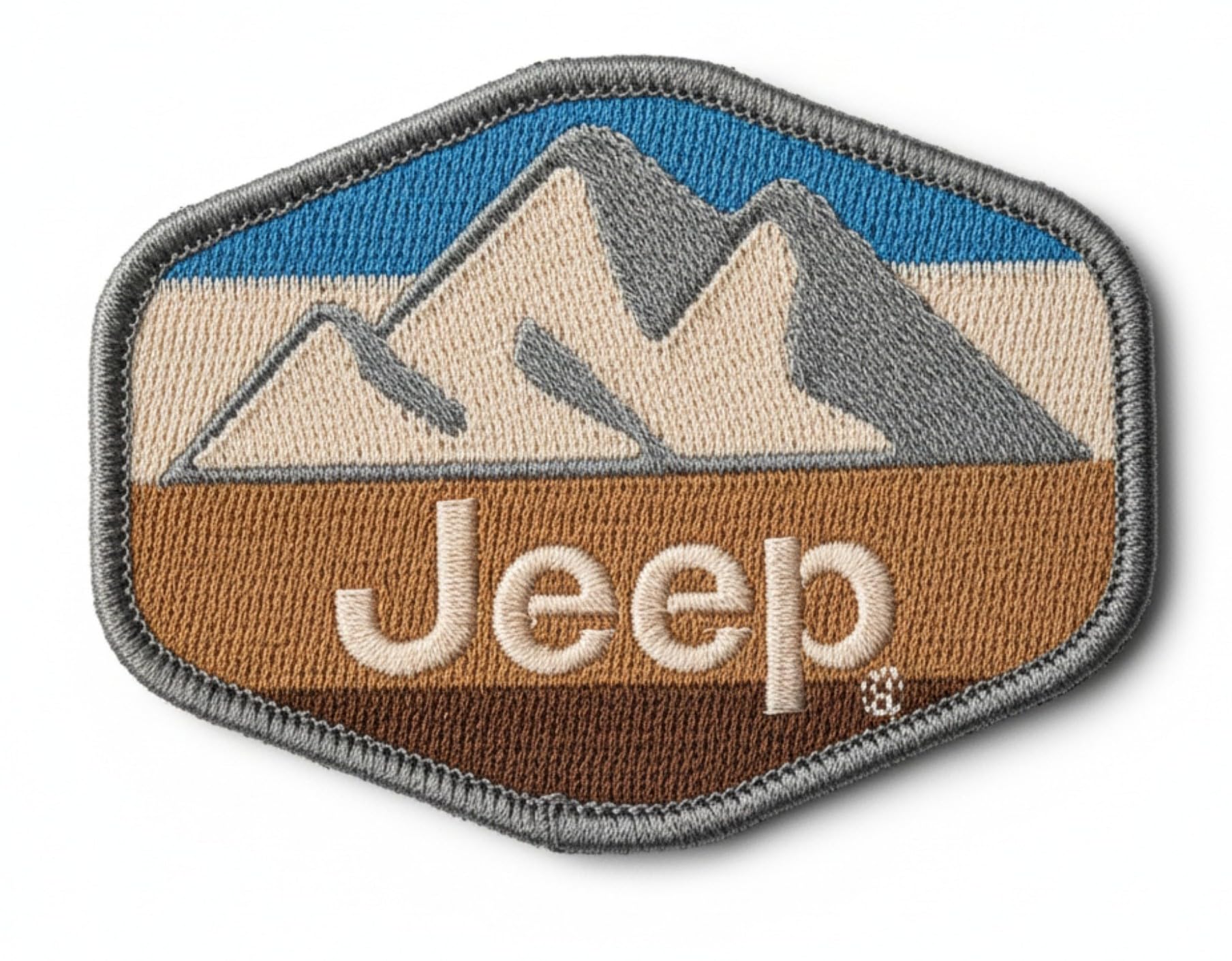 Écusson brodé Jeep pour réparer et personnaliser vos vestes en jean