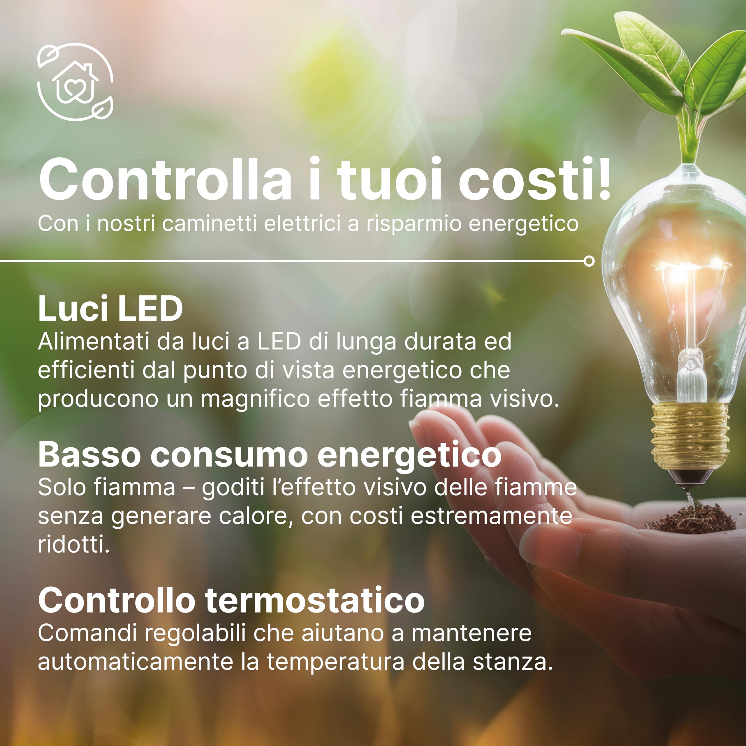 Dimplex Spark 26" Camino Elettrico da Incasso Camino Elettrico da Parete con Termoventilatore 2 kW Effetto Fiamma LED Optiflame, Velocità e Luminosità Regolabili Incluso Timer e Telecomando