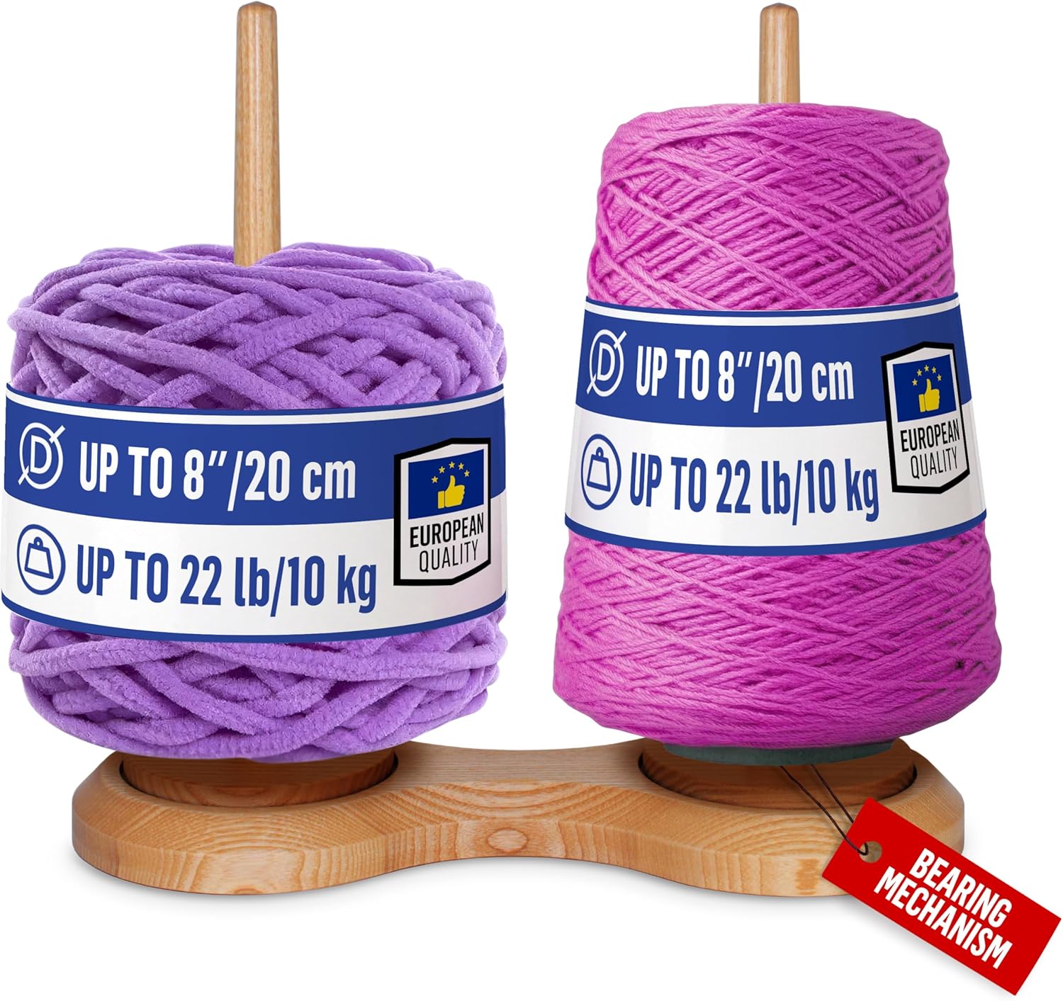 BARVA Double Yarn Holder with Dual Bearings