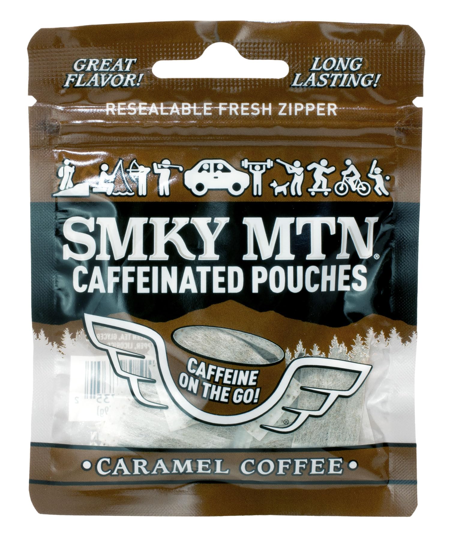 fresh tobacco caramel Amazon.com: SMOKEY MOUNTAIN Caffeinated Pouches - Caramel Coffee - Tobacco  Free and Nicotine Free - 15 Pouches Per Pack