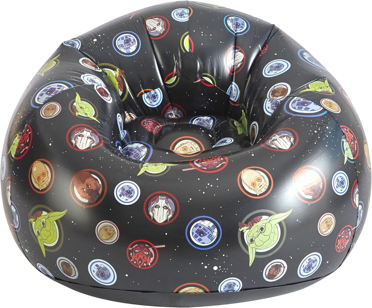 Disney Star Wars Portable Inflatable Gaming Chair,Kids Fun Comfy Lounge Seat, Ideal for Playrooms and Room Décor