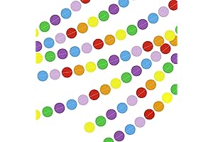 Rainbow Circle Garland Dots for Vibrant Party Decorations