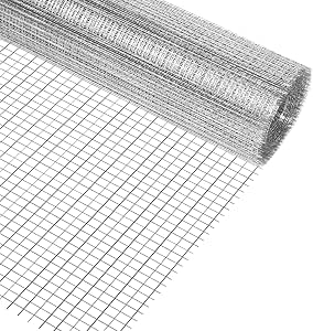 AMFUN 300 mm x 6 m gnagarnät, svetsat metallnät varmförzinkad, för ...