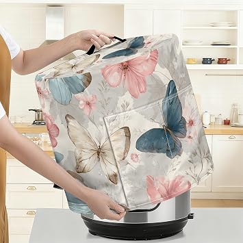 NYZE Decorative Slow Cooker Dust Cover 6Qt, Handle & Pockets