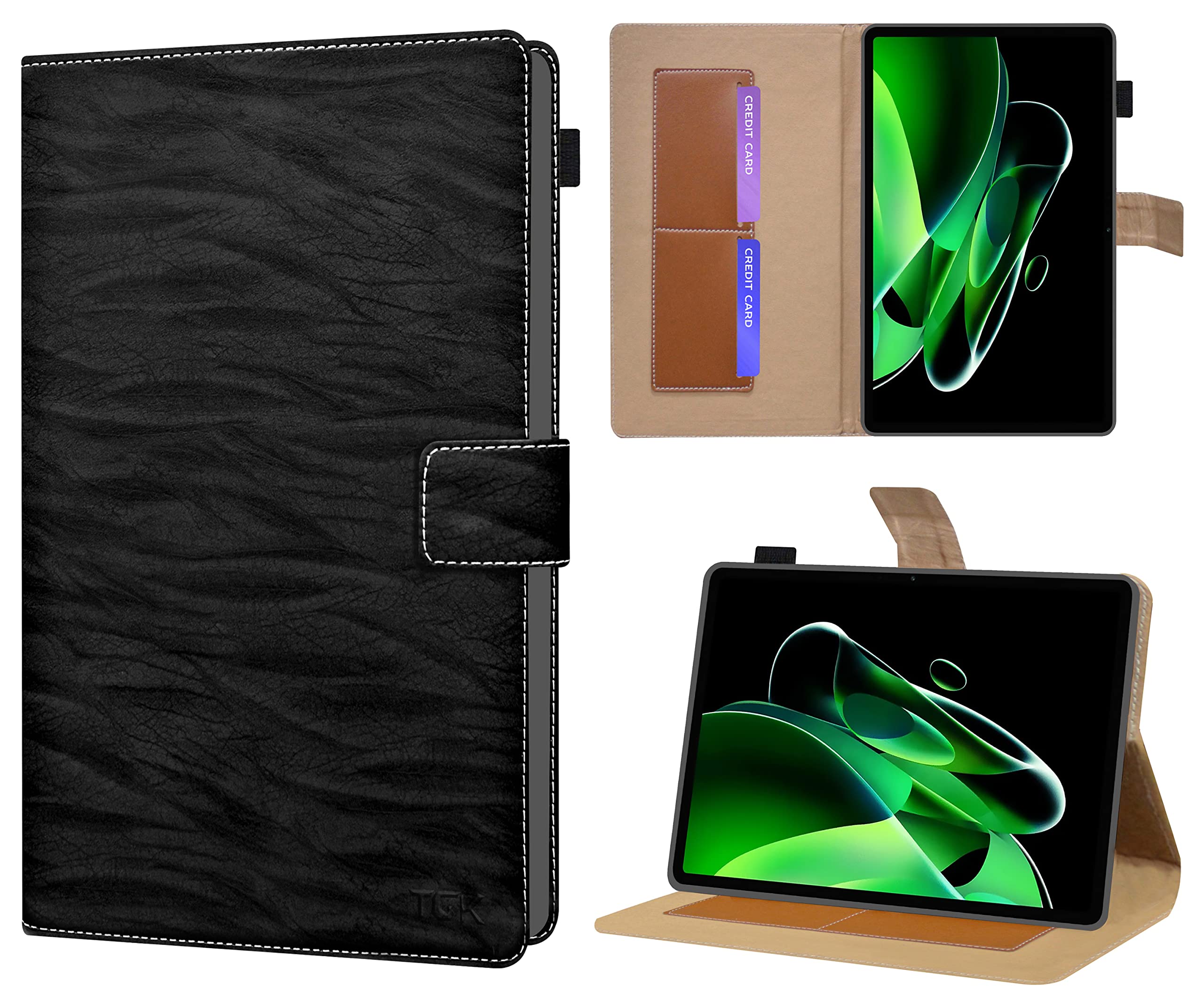 TGK Pattern Flip Case Cover for Realme Pad X 11 inch Tablet with Stylus Pen Holder (Black) (B0B9JQJR6X) Amazon Price History, Amazon Price Tracker