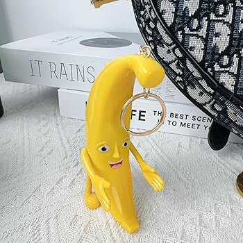 Amazon.co.jp: バナナキーホルダーおもちゃ、バナナキーホルダー