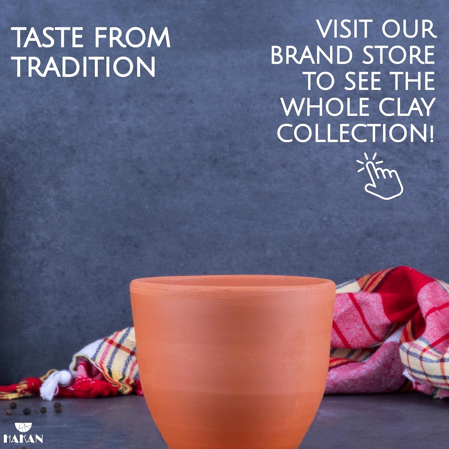 Hakan Kapadokya 16.9 oz, 4 Pcs, Handmade Pottery Mug Set of 4, Clay Cups for Beverages, Earthenware Flower Pot, Unglazed Clay Bowls, Drinking Cups for Decoration