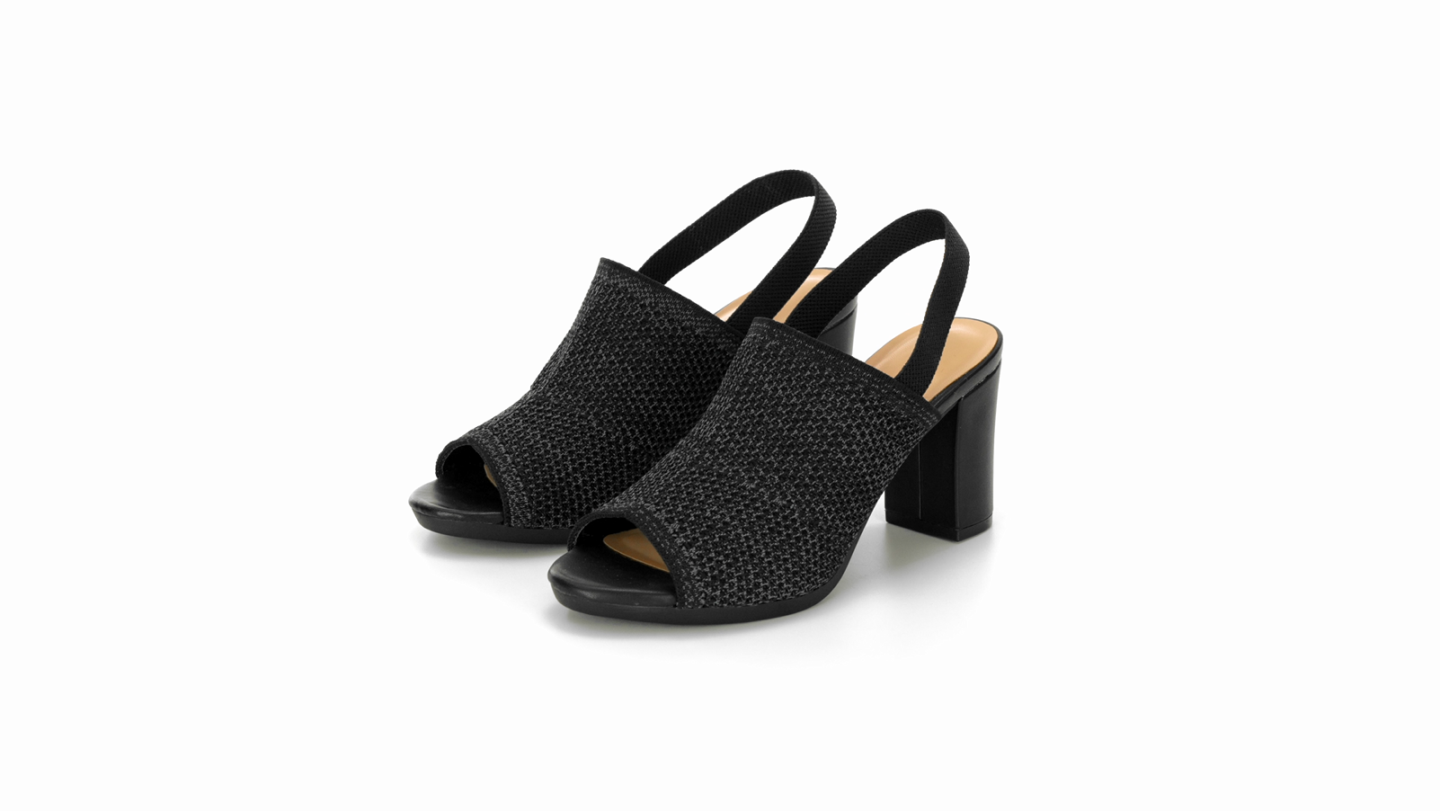 Mysoft Women's Chunky Heel Sandals - Elastic Ankle Strap Block Heel Open Toe Shoes