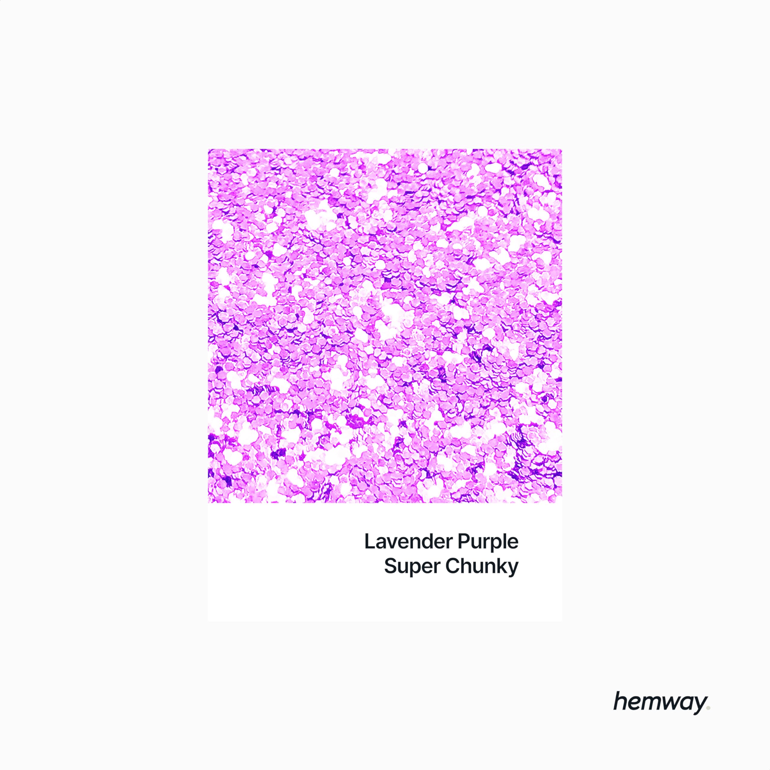 Hemway Glitter Shaker Lavender Purple 110g x2 Pack Super Chunky, Craft Glitter Shakers for Resin & Epoxy Crafts - Image 2