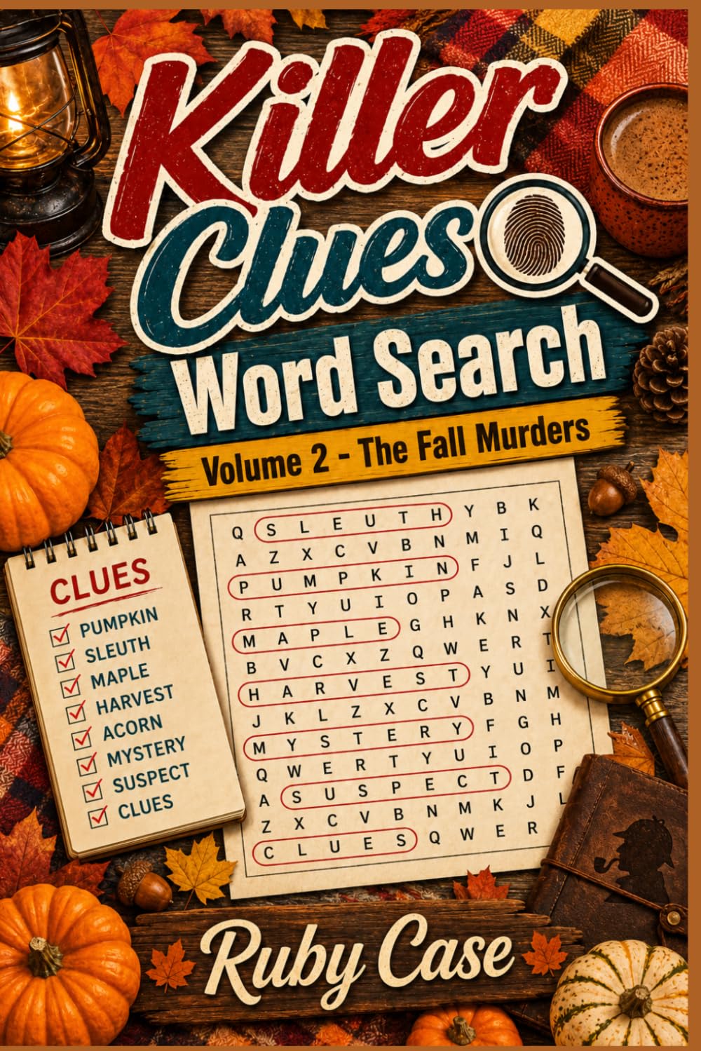 Killer Clues Word Search, Volume 2 - The Fall Murders: 100 Word Search Murder Mystery Cases & Logic Puzzles (Killer Clues Books)