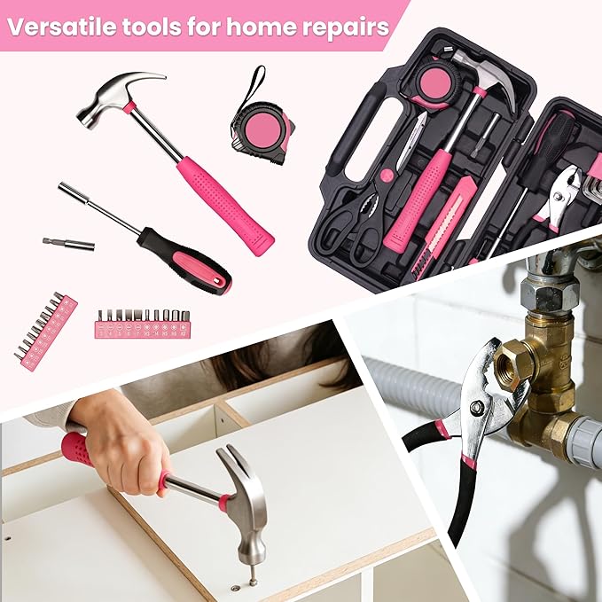 Set de 39 Herramientas para Mujer - Kit Compacto para Hogar y Oficina miniatura 6