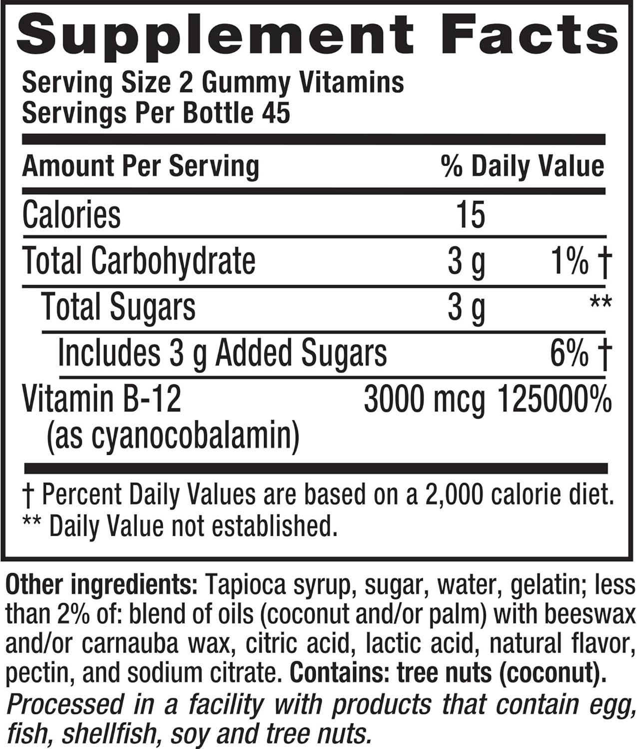 Vitafusion Extra Strength Vitamin B12 Gummies, 90 Count (Packaging May Vary) : Health & Household