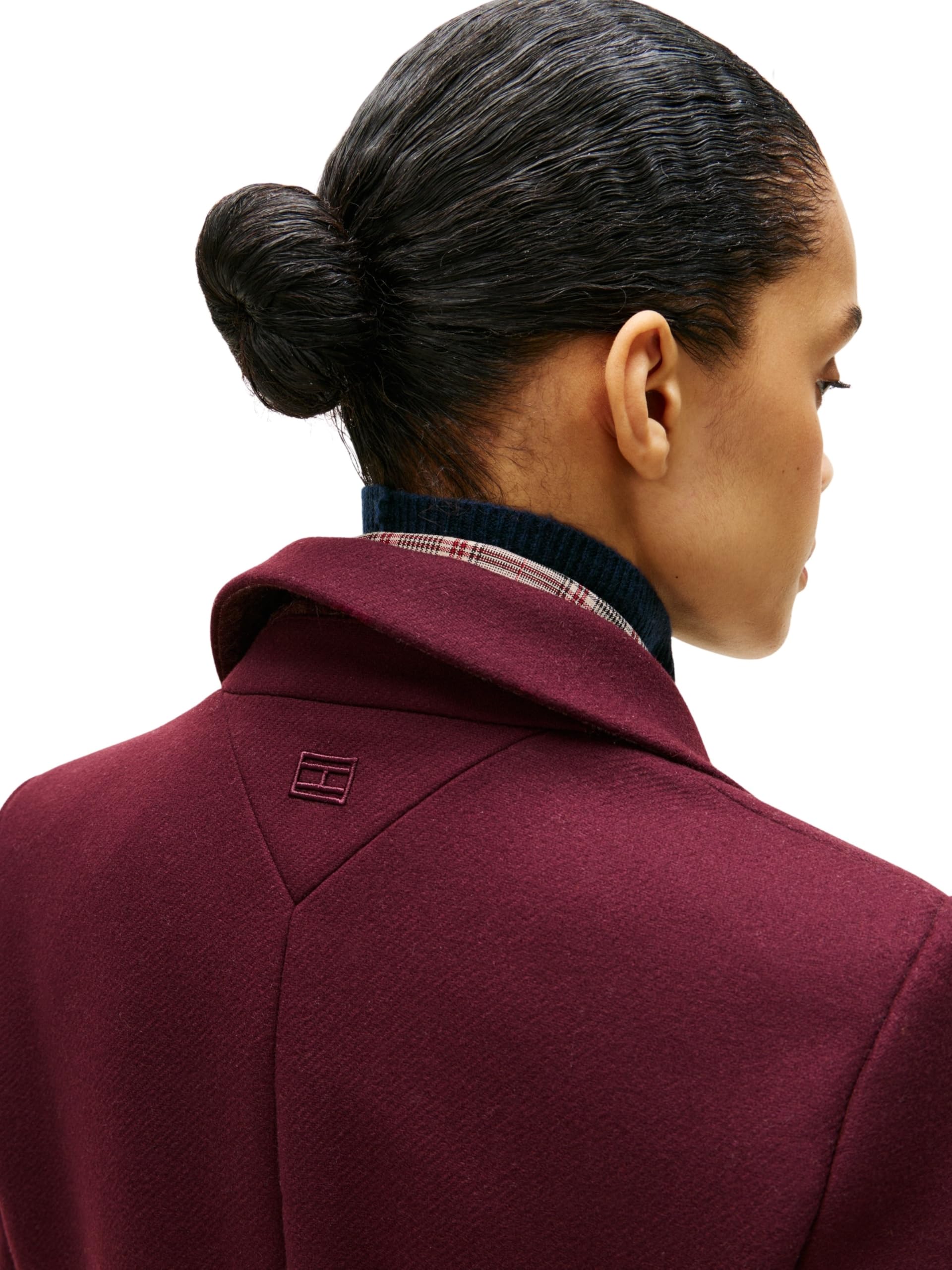 Tommy Hilfiger Damen Mantel Classic Wool Einreihig