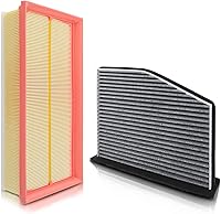 partszen CA9711 Engine & Cabin Air Filter Kit for VW Beetle Jetta Passat Golf Tiguan & Audi A3 Q3 TT 2.0L 2006-2022
