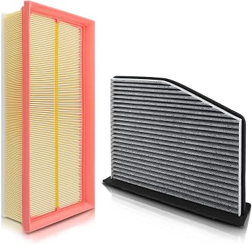 CA9711 Engine and Cabin Air Filter Fit for Volkswagen Beetle Jetta Passat Golf Tiguan 2006-2022 for Audi A3 Q3 TT TTS 2009-2018 only for 2.0L Replace CF1126 C35586