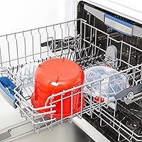 Vista 7 de Sistema Microwave Collection Rice Cooker, 87.2 oz./2.6 L, Red