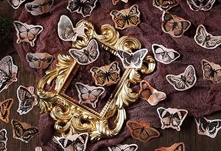 46pcs Butterfly Sticker Set_Decorative Assorted Butterfly Sticker for Bullet Journal, Planner, Scrapbooking, Art Craft, Envelope Seal, Gift Package, Diary, Album