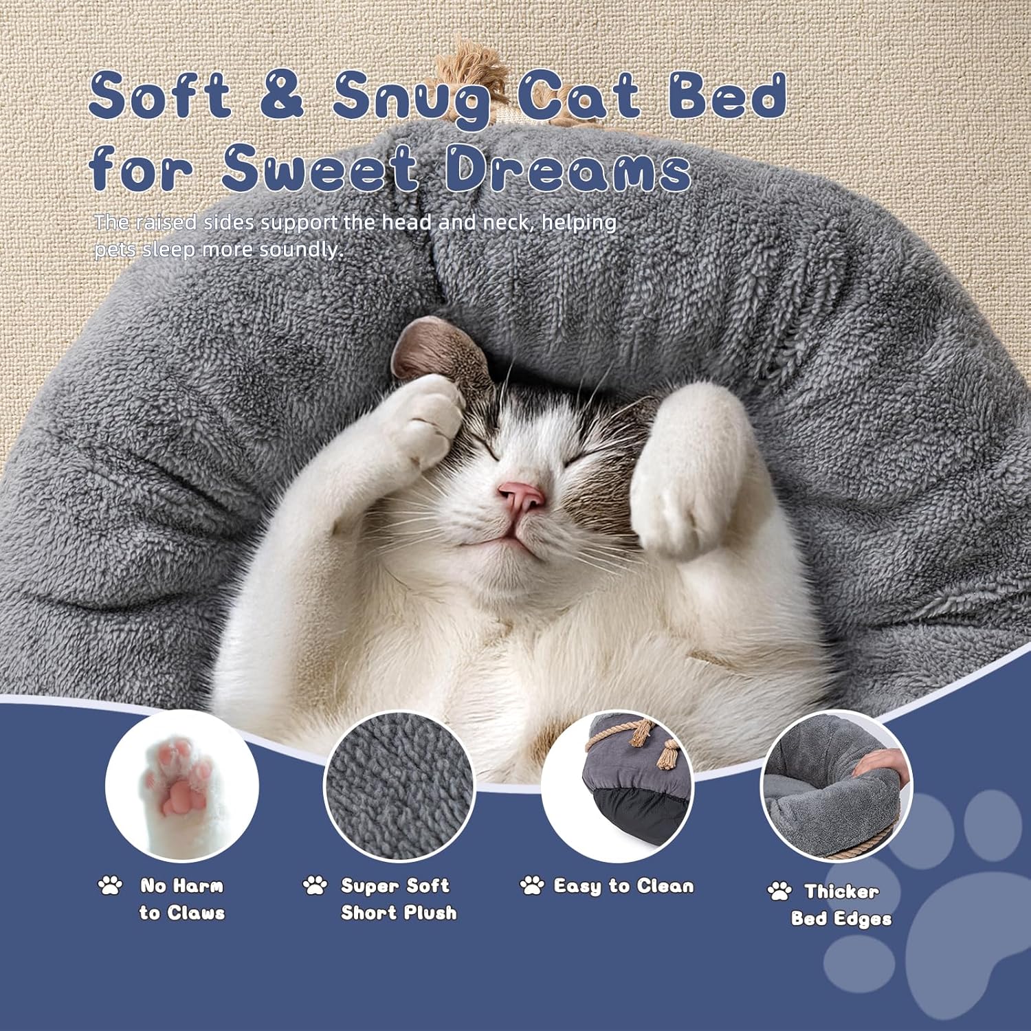 Cozy Comfort: The Ultimate Calming Donut Bed for Your Feline and Small Dog