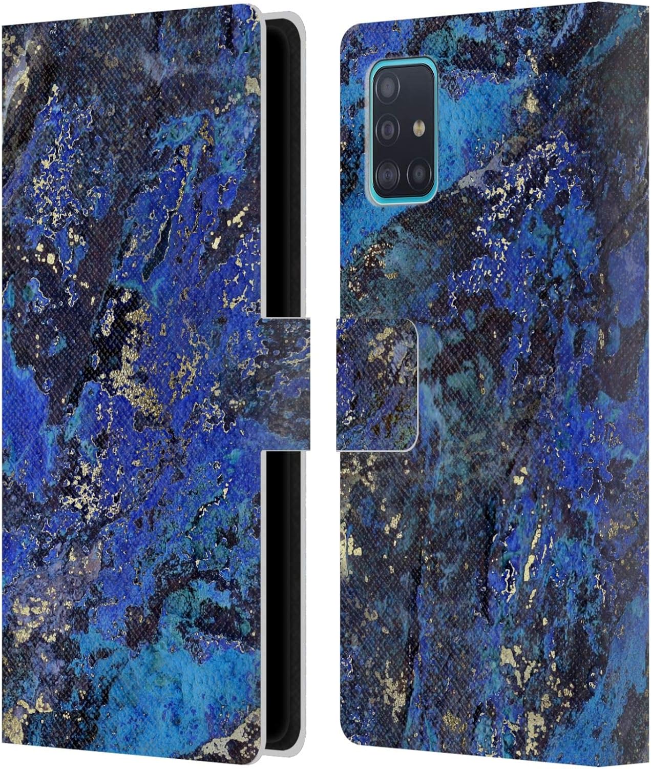 Head Case Designs Officially Licensed LebensArt Lapis Concretes Leather Wallet Case Compatible with Samsung Galaxy A51 (2019)