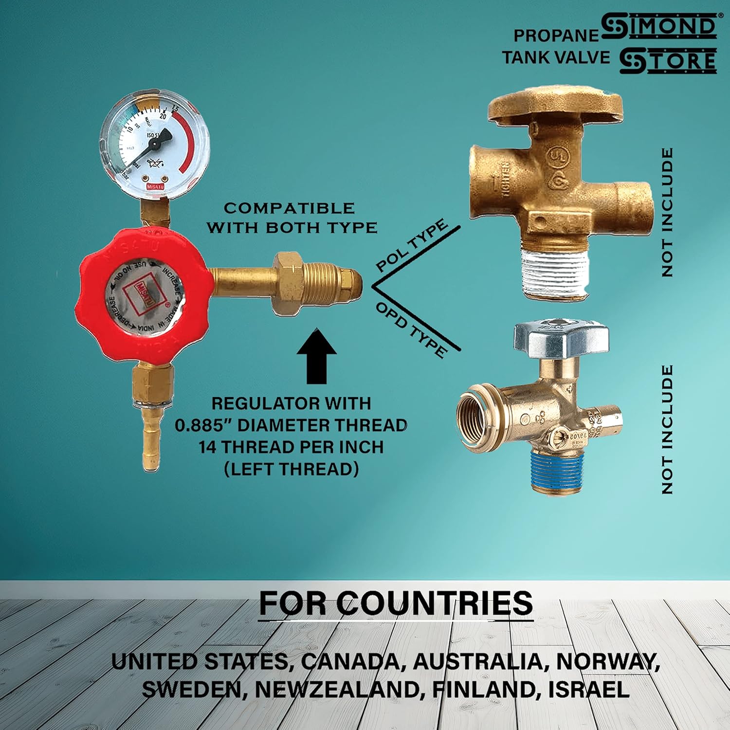 Propane Single Burner (MS) For Propane Forge and Melting Furnace Blacksmith Tool Pack Includes Valve, Hose & Regulator