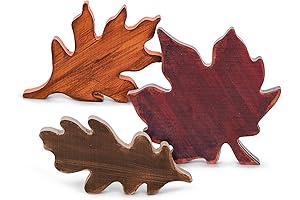 Whaline Autumn Leaves Decorative Sign Set